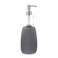 relaxdays Seifenspender 10031061_111 grau Polyresin 300,0 ml, 1 St.