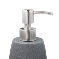relaxdays Seifenspender 10031061_111 grau Polyresin 300,0 ml, 1 St.
