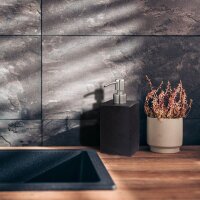 relaxdays Seifenspender 10031054_46 schwarz Polyresin...