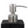 relaxdays Seifenspender 10031054_46 schwarz Polyresin 200,0 ml, 1 St.