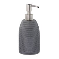 relaxdays Seifenspender 10031053_111 grau Polyresin 300,0...