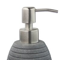 relaxdays Seifenspender 10031053_111 grau Polyresin 300,0 ml, 1 St.