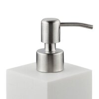 relaxdays Seifenspender 10031062_49 weiß Polyresin 300,0 ml, 1 St.