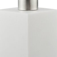 relaxdays Seifenspender 10031062_49 weiß Polyresin 300,0 ml, 1 St.