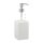 relaxdays Seifenspender 10031062_49 weiß Polyresin 300,0 ml, 1 St.