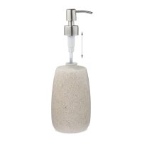 relaxdays Seifenspender 10031061_778 beige Polyresin 300,0 ml, 1 St.