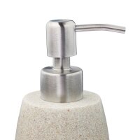 relaxdays Seifenspender 10031061_778 beige Polyresin 300,0 ml, 1 St.