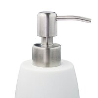 relaxdays Seifenspender 10031061_49 weiß Polyresin 300,0 ml, 1 St.