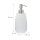 relaxdays Seifenspender 10031061_49 weiß Polyresin 300,0 ml, 1 St.