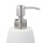 relaxdays Seifenspender 10031061_49 weiß Polyresin 300,0 ml, 1 St.