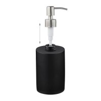 relaxdays Seifenspender 10031059_46 schwarz Polyresin 180,0 ml, 1 St.