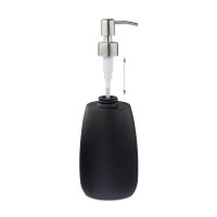 relaxdays Seifenspender 10031061_46 schwarz Polyresin 300,0 ml, 1 St.