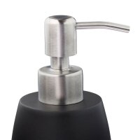 relaxdays Seifenspender 10031061_46 schwarz Polyresin 300,0 ml, 1 St.