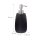relaxdays Seifenspender 10031061_46 schwarz Polyresin 300,0 ml, 1 St.