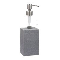 relaxdays Seifenspender 10031054_111 grau Polyresin 200,0 ml, 1 St.