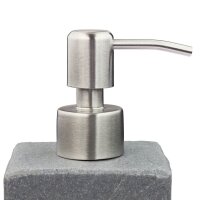relaxdays Seifenspender 10031054_111 grau Polyresin 200,0 ml, 1 St.