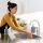 relaxdays Seifenspender 10031054_111 grau Polyresin 200,0 ml, 1 St.