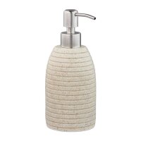 relaxdays Seifenspender 10031053_778 beige Polyresin...
