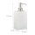 relaxdays Seifenspender 10031054_49 weiß Polyresin 200,0 ml, 1 St.