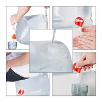 relaxdays Wasserkanister 20,0 l, 4 St.