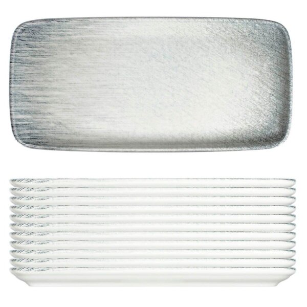 ID Fine Servierplatten Stolt-white weiß/grau 14,0 cm, 12 St.  ( 10000-162014 )