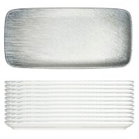 ID Fine Servierplatten Stolt-white weiß/grau 14,0...