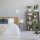 relaxdays Tischlampe braun, weiss