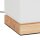 relaxdays Tischlampe braun, weiss
