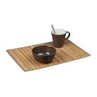 relaxdays Platzset braun 30,0 x 45,0 cm, 6 St.