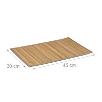 relaxdays Platzset braun 30,0 x 45,0 cm, 6 St.