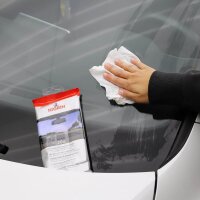 NIGRIN feuchte Reinigungstücher Scheiben 1-lagig weiß, 20 St.