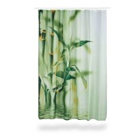 relaxdays Duschvorhang Bambus 200,0 x 180,0 cm