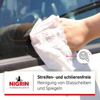NIGRIN feuchte Reinigungstücher Perfomance Scheiben 1-lagig weiß, 30 St.
