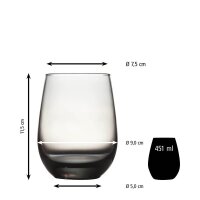 Libbey® Trinkgläser Stemless 451,0 ml, 12 St.