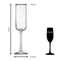 Libbey® Sektgläser Linear 222,0 ml, 12 St.