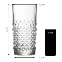 Libbey® Trinkglas Beverage Ocular 470,0 ml, 12 St.
