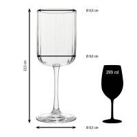Libbey® Weingläser Linear 399,0 ml, 12 St.