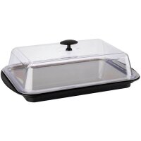 APS Tablett Thermo schwarz 14,0 x 29,0 cm  ( 9091 )