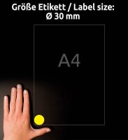 AVERY Zweckform wetterfeste Folienetiketten L6128-20 gelb...