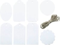 artoz Geschenkanhänger weiß Hangtag Set kraft,...