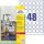 AVERY Zweckform wetterfeste Folienetiketten L4716-20 weiß 30,0 x 30,0 mm, 20 Blatt