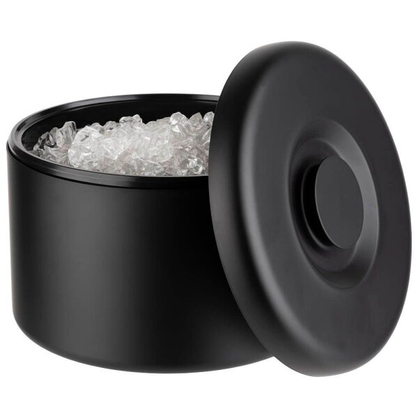APS Eiswürfelbehälter Arctic schwarz, für max. 300 Eiswürfel, 1 St.