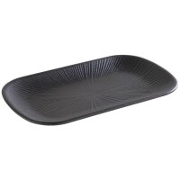 APS Tablett Nero GN 1/4 schwarz länglich 26,5 cm, 1 St.