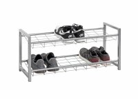 HAKU Möbel Schuhregal silber 80,0 x 30,0 x 38,0 cm,...