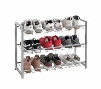 HAKU Möbel Schuhregal silber 80,0 x 30,0 x 60,0 cm,...