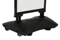 update displays Kundenstopper WindPro schwarz DIN A1 2 Fächer 71,5 x 4,7 x 143,0 cm, 1 St.