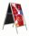 update displays Kundenstopper silber DIN A2 2 Fächer 50,0 x 6,0 x 100,0 cm, 1 St.