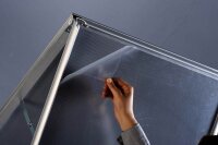 update displays Kundenstopper silber DIN B1 2 Fächer 80,0 x 6,0 x 139,0 cm, 1 St.