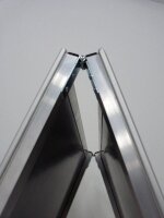 update displays Kundenstopper silber DIN B1 2 Fächer 80,0 x 6,0 x 139,0 cm, 1 St.