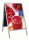 update displays Kundenstopper silber DIN B1 2 Fächer 80,0 x 6,0 x 139,0 cm, 1 St.